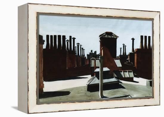 Roofs of Washington Square-Edward Hopper-Framed Premier Image Canvas