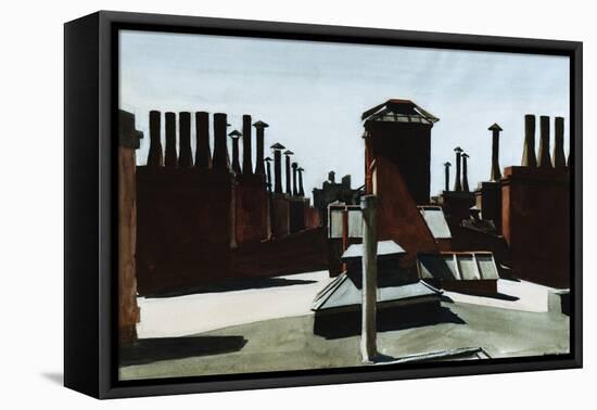 Roofs of Washington Square-Edward Hopper-Framed Premier Image Canvas