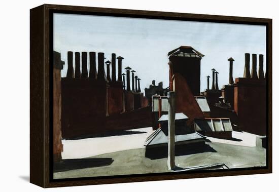Roofs of Washington Square-Edward Hopper-Framed Premier Image Canvas