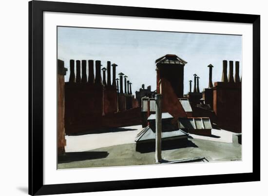 Roofs of Washington Square-Edward Hopper-Framed Giclee Print