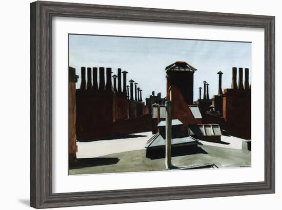 Roofs of Washington Square-Edward Hopper-Framed Giclee Print