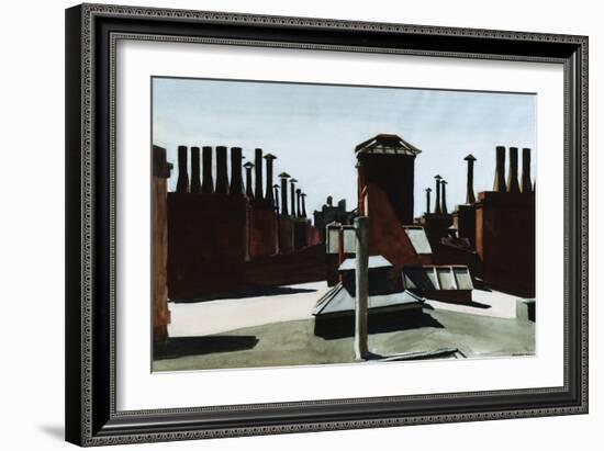 Roofs of Washington Square-Edward Hopper-Framed Giclee Print