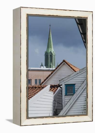 Roofs, Old Town, Stavanger, Norway-Natalie Tepper-Framed Stretched Canvas