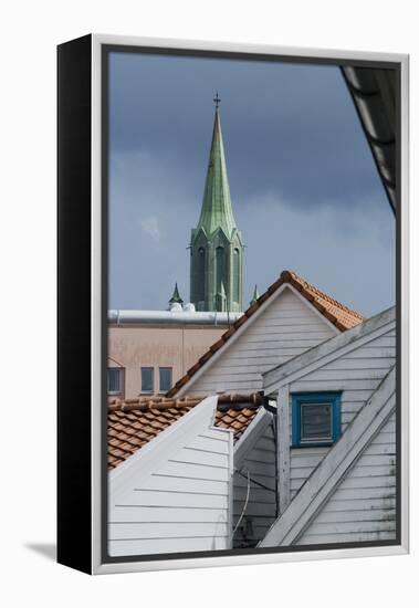 Roofs, Old Town, Stavanger, Norway-Natalie Tepper-Framed Stretched Canvas