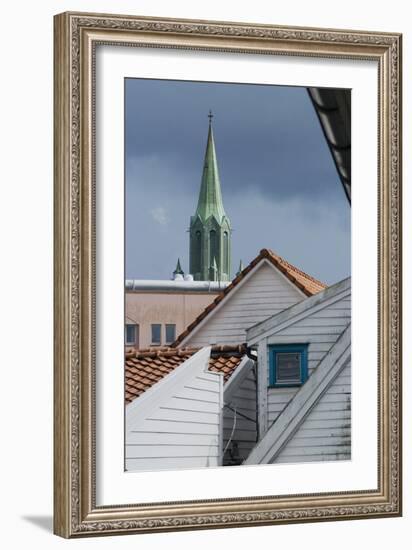 Roofs, Old Town, Stavanger, Norway-Natalie Tepper-Framed Photo