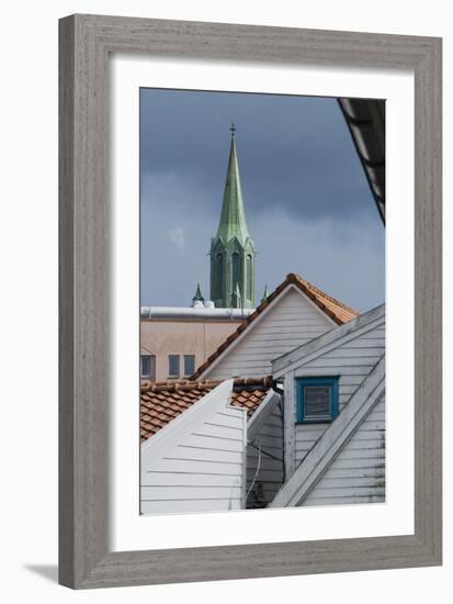 Roofs, Old Town, Stavanger, Norway-Natalie Tepper-Framed Photo