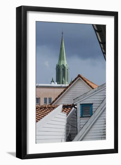 Roofs, Old Town, Stavanger, Norway-Natalie Tepper-Framed Photo