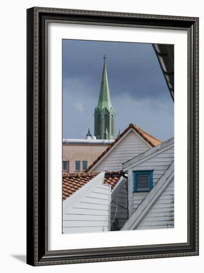 Roofs, Old Town, Stavanger, Norway-Natalie Tepper-Framed Photo