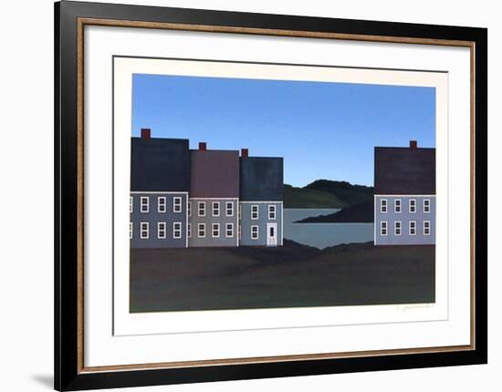 Roofs-Theodore Jeremenko-Framed Serigraph