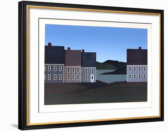 Roofs-Theodore Jeremenko-Framed Serigraph