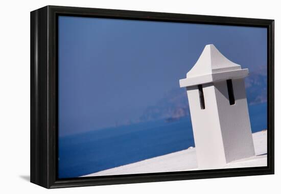 Rooftop in Amalfi Italy Overlooking Mediterranean-null-Framed Stretched Canvas