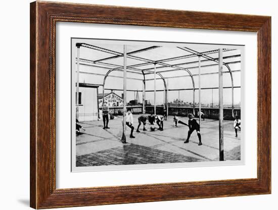 Rooftop Playground-null-Framed Art Print
