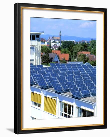 Rooftop Solar Panels, Germany-Martin Bond-Framed Photographic Print