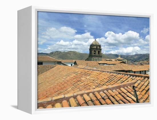 Rooftops and Cusco Cathedral, Cusco, Peru-Miva Stock-Framed Premier Image Canvas