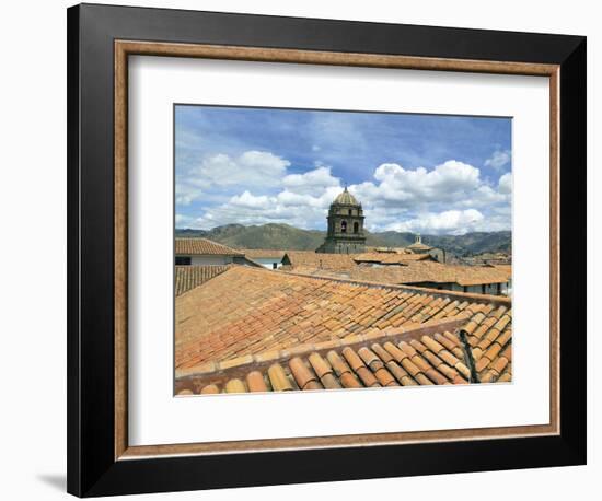 Rooftops and Cusco Cathedral, Cusco, Peru-Miva Stock-Framed Photographic Print