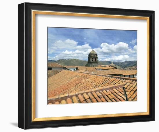 Rooftops and Cusco Cathedral, Cusco, Peru-Miva Stock-Framed Photographic Print