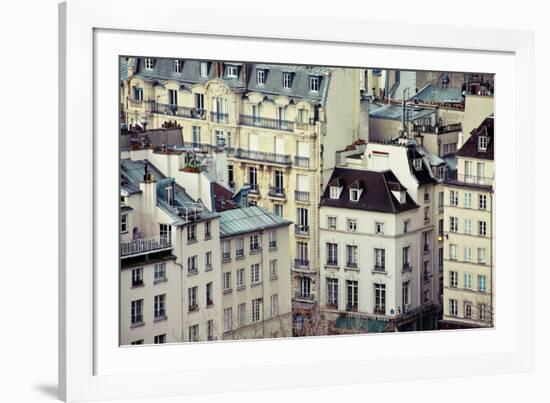 Rooftops and Love Songs-Irene Suchocki-Framed Giclee Print