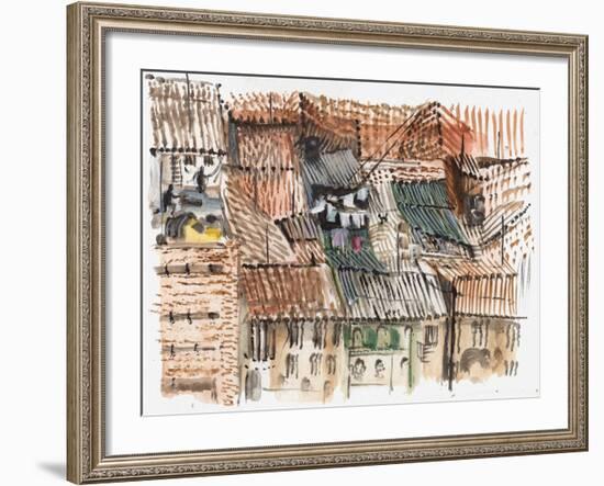 Rooftops, Bogota-Mary Kuper-Framed Giclee Print