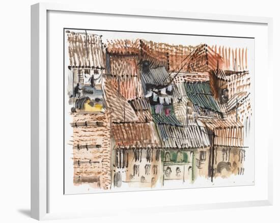 Rooftops, Bogota-Mary Kuper-Framed Giclee Print