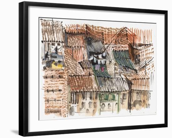 Rooftops, Bogota-Mary Kuper-Framed Giclee Print