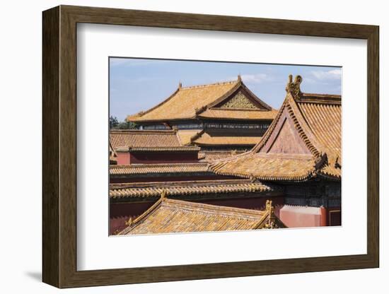 Rooftops, Forbidden City, Beijing, China, Asia-Janette Hill-Framed Photographic Print