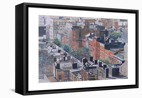 Rooftops, Greenwich Village, West 13th Street, 1986-Anthony Butera-Framed Premier Image Canvas