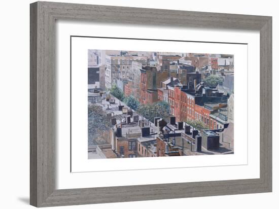 Rooftops, Greenwich Village, West 13th Street, 1986-Anthony Butera-Framed Giclee Print