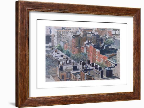 Rooftops, Greenwich Village, West 13th Street, 1986-Anthony Butera-Framed Giclee Print