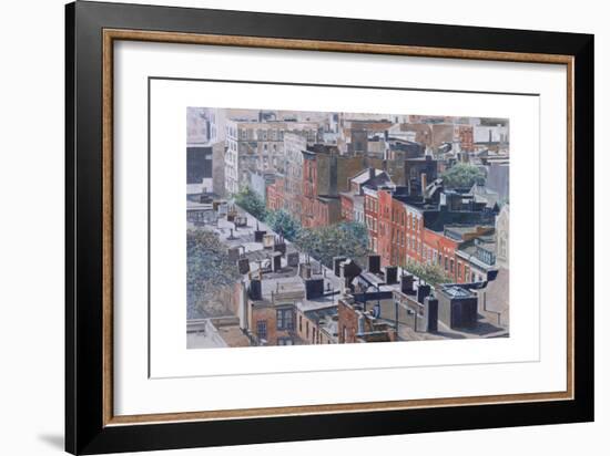 Rooftops, Greenwich Village, West 13th Street, 1986-Anthony Butera-Framed Giclee Print