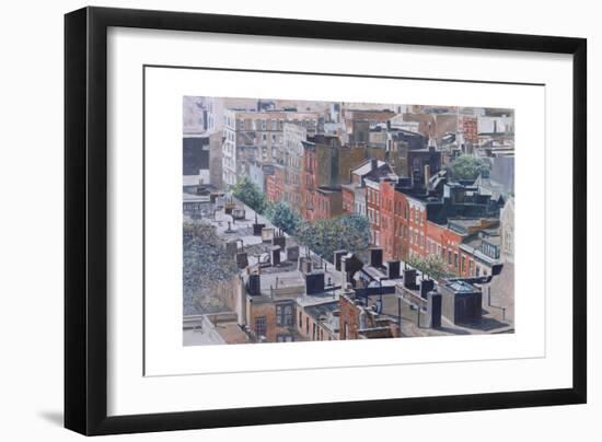 Rooftops, Greenwich Village, West 13th Street, 1986-Anthony Butera-Framed Giclee Print