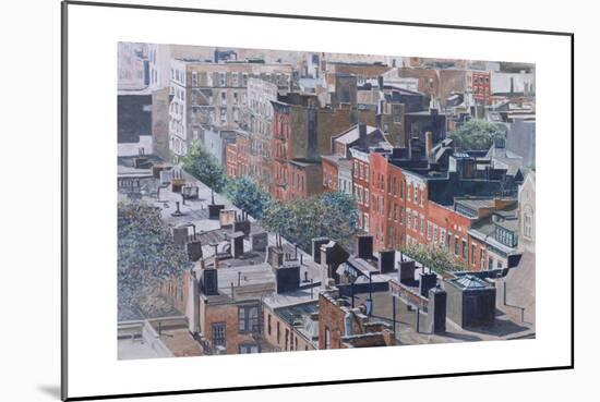 Rooftops, Greenwich Village, West 13th Street, 1986-Anthony Butera-Mounted Giclee Print