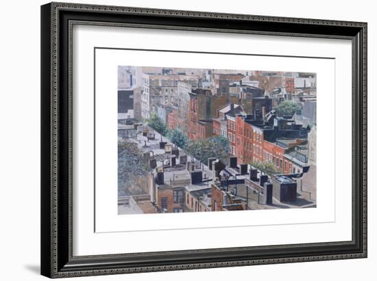 Rooftops, Greenwich Village, West 13th Street, 1986-Anthony Butera-Framed Giclee Print