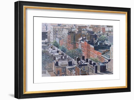 Rooftops, Greenwich Village, West 13th Street, 1986-Anthony Butera-Framed Giclee Print