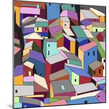 Rooftops II-Nikki Galapon-Mounted Art Print
