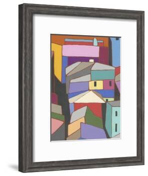Rooftops in Color IX-Nikki Galapon-Framed Art Print