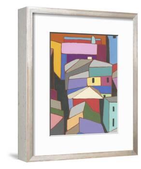 Rooftops in Color IX-Nikki Galapon-Framed Art Print