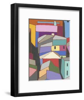 Rooftops in Color IX-Nikki Galapon-Framed Art Print