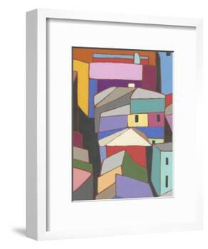 Rooftops in Color IX-Nikki Galapon-Framed Art Print