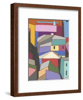 Rooftops in Color IX-Nikki Galapon-Framed Art Print