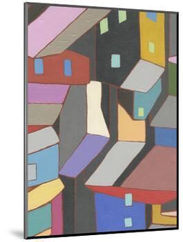 Rooftops in Color V-Nikki Galapon-Mounted Art Print