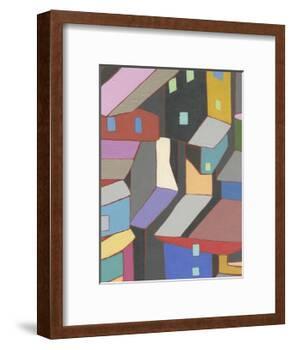 Rooftops in Color V-Nikki Galapon-Framed Art Print