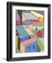 Rooftops in Color VII-Nikki Galapon-Framed Art Print