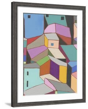 Rooftops in Color VIII-Nikki Galapon-Framed Art Print