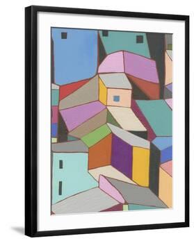 Rooftops in Color VIII-Nikki Galapon-Framed Art Print