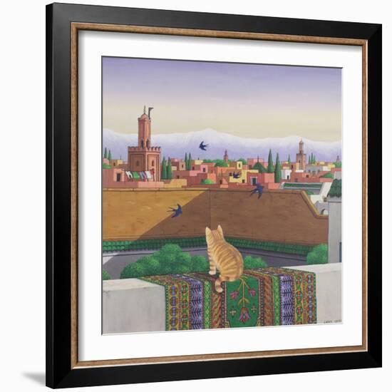 Rooftops in Marrakesh, 1989-Larry Smart-Framed Giclee Print