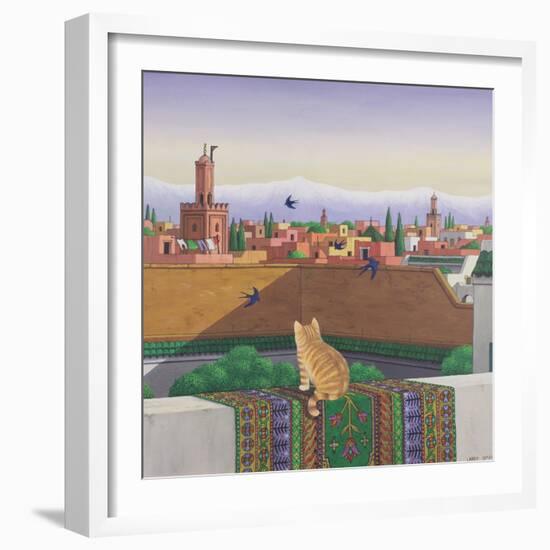 Rooftops in Marrakesh, 1989-Larry Smart-Framed Giclee Print