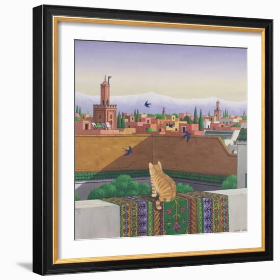 Rooftops in Marrakesh, 1989-Larry Smart-Framed Giclee Print