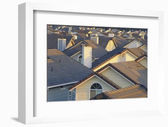 Rooftops in Suburbs-DLILLC-Framed Photographic Print