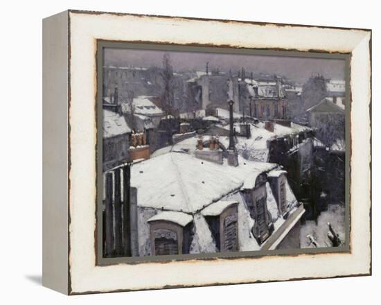 Rooftops in the Snow, c.1878-Gustave Caillebotte-Framed Premier Image Canvas