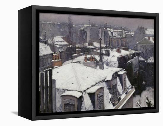 Rooftops in the Snow, c.1878-Gustave Caillebotte-Framed Premier Image Canvas